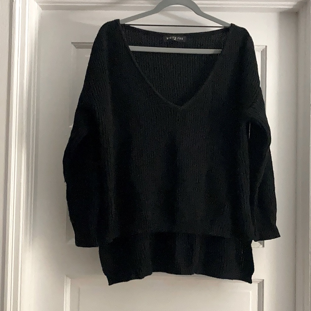 Black long sleeve sweater